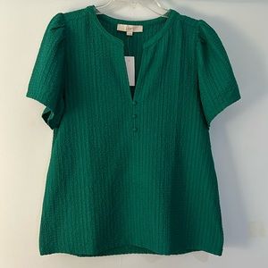 Emerald Green Loft Blouse